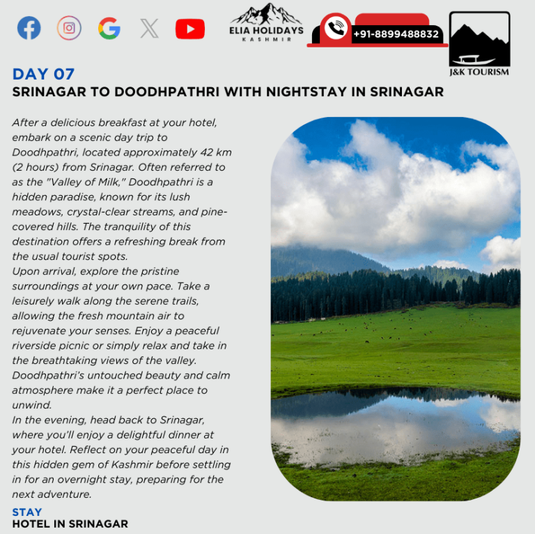 10 days 09 nights kashmir trip , book online 09 nights 10 days kashmir trip