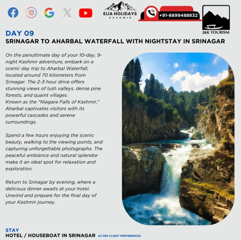 10 days 09 nights kashmir tour package , srinagar , sonmarg , gulmarg , pahalgam , doodhpathri. Long 10 days 09 nights kashmir tour package