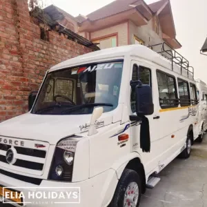 14 Seater Tempo Traveller in Kashmir , Online tempo traveller from Katra , Gulmarg , Sonmarg , Pahalgam