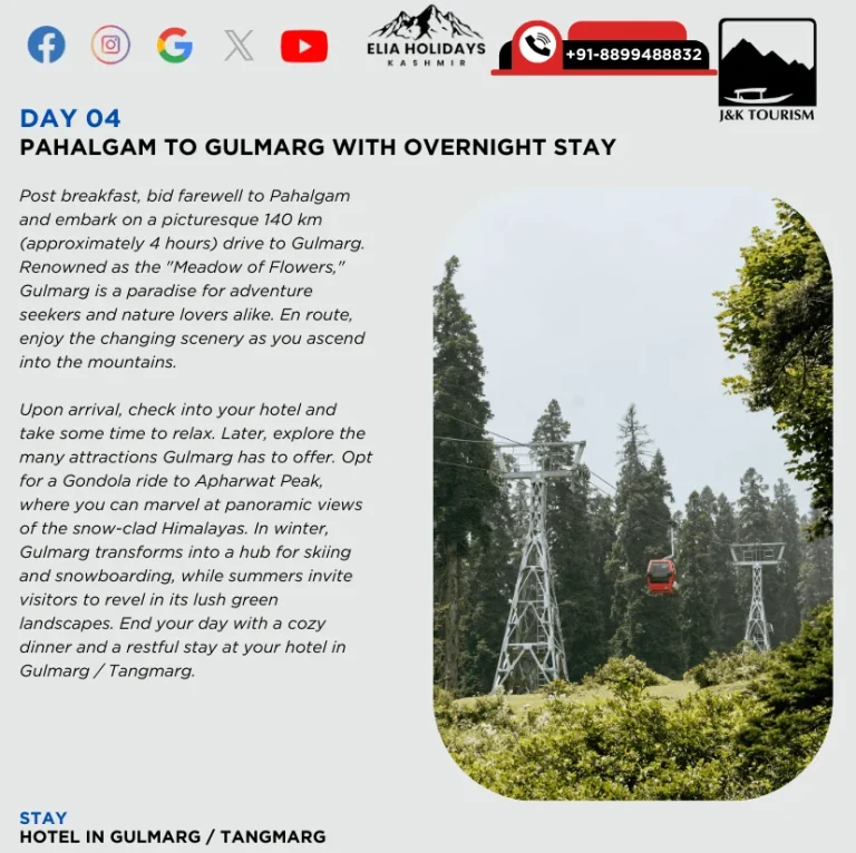 9 days 8 nights kashmir trip , book online 8 nights 9 days kashmir tour package covering srinagar , sonmarg , gulmarg & pahalgam
