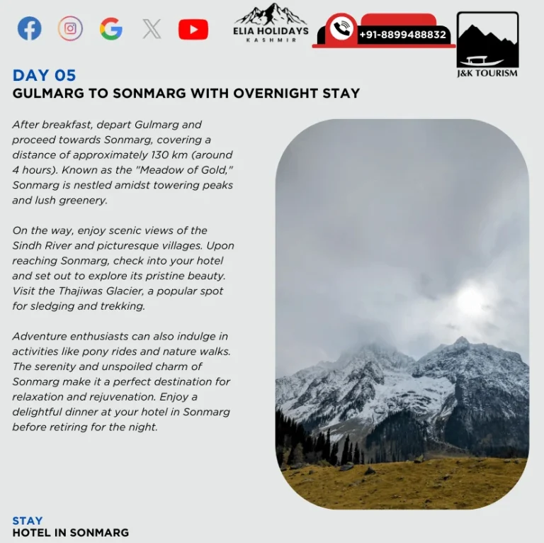 9 days 8 nights kashmir trip , book online 8 nights 9 days kashmir tour package covering srinagar , sonmarg , gulmarg & pahalgam