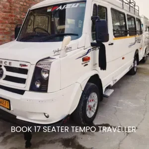 Book 17 seater tempo traveller in kashmir , online tempo traveller 17 seater in kashmir , tempo traveller from Srinagar to Gulmarg , sonmarg , pahalgam , doodhpathri , katra