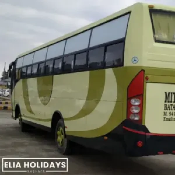37 seater mini bus in kashmir. Book 27 seater for kashmir tour , online 37 seater mini bus for kashmir tour package. 37 seater mini bus to jammu , srinagar , gulmarg , sonmarg , pahalgam , srinagar