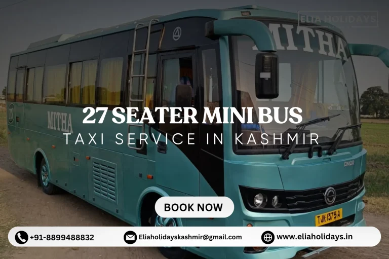 Book 27 seater mini bus in kashmir , online 27 seater mini bus in kashmir. 27 seater mini bus for kashmir tour , book online 27 seater mini bus for srinagar , gulmarg , sonmarg , pahalgam